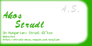 akos strudl business card